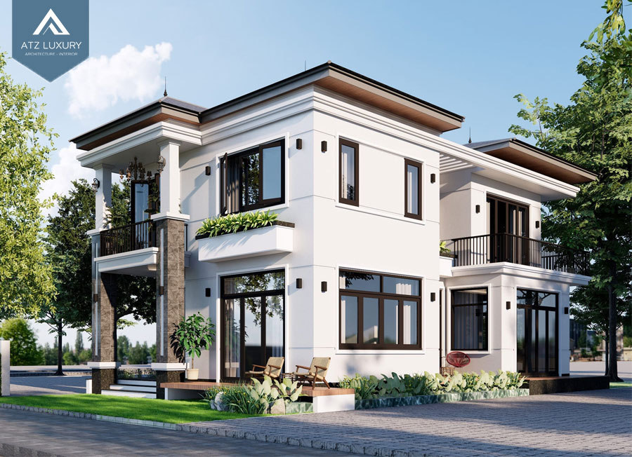 Mẫu biệt thự 2 tầng 120m2