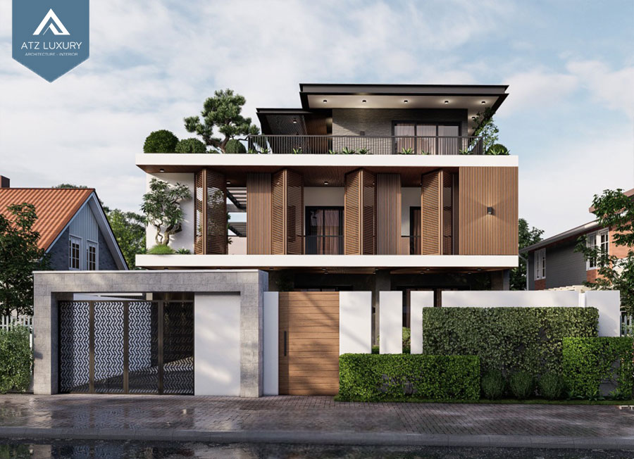 Thiết kế biệt thự 2 tầng 200m2