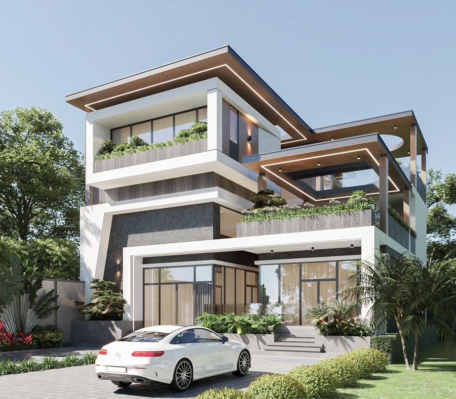 biệt thự 2 tầng 300m2