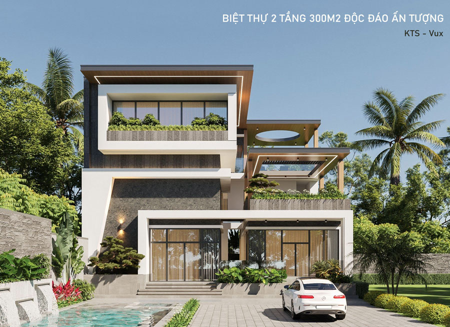 biệt thự 2 tầng 300m2