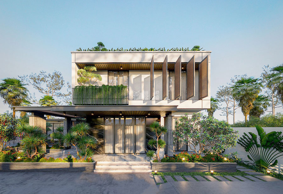 biệt thự 2 tầng 300m2