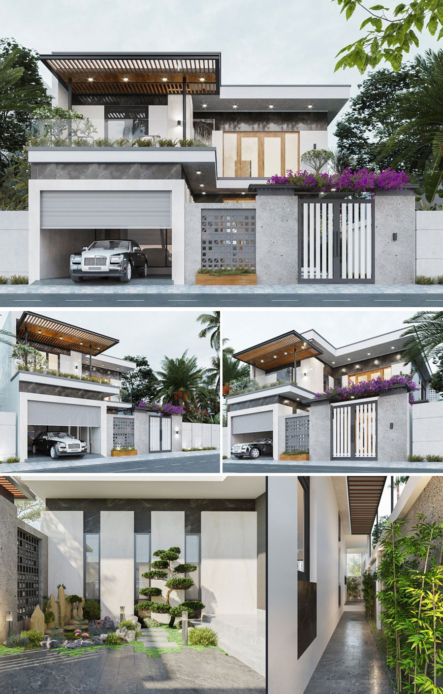 Mẫu biệt thự 2 tầng hiện đại