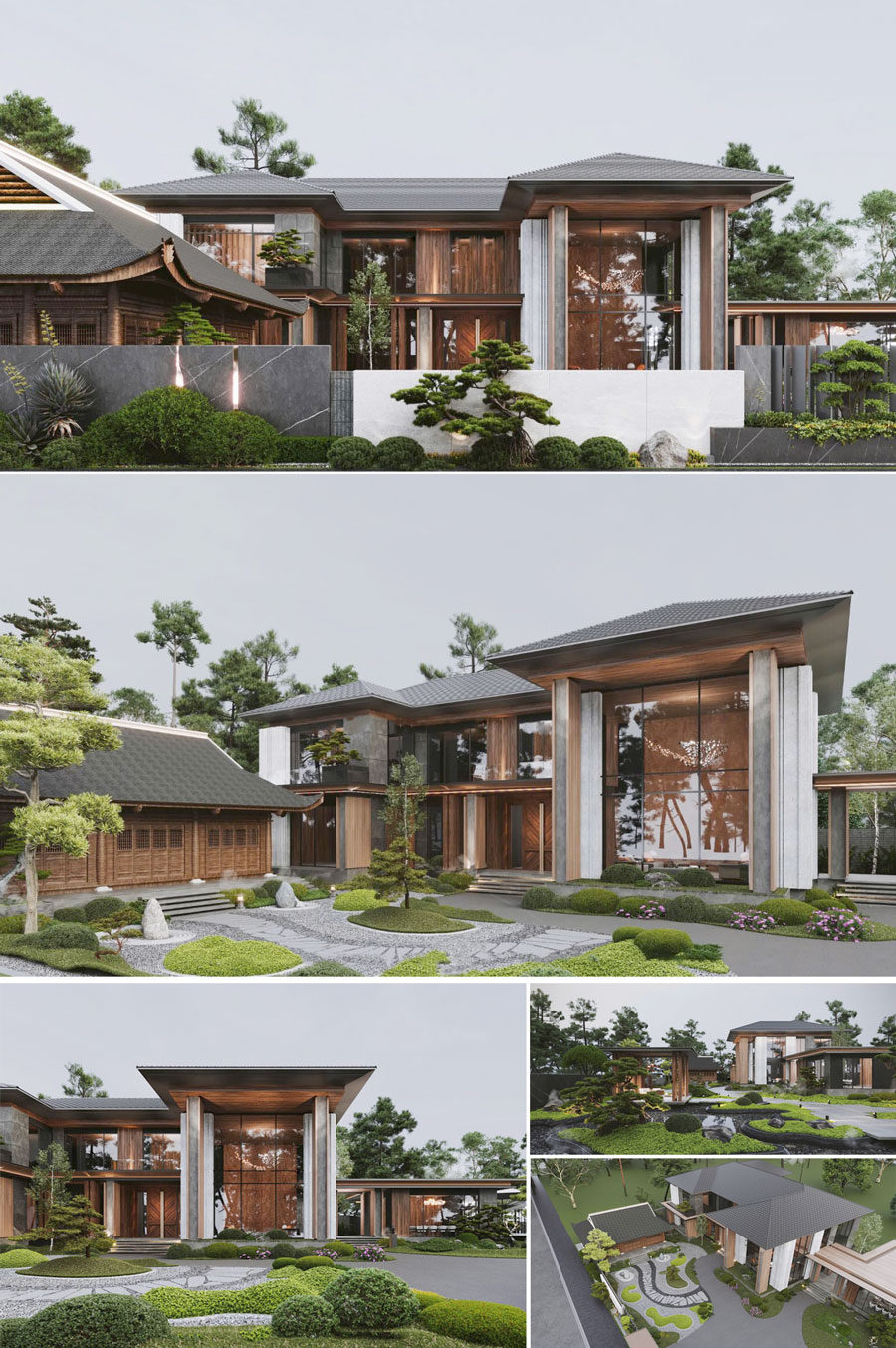 mẫu biệt thự 2 tầng hiện đại