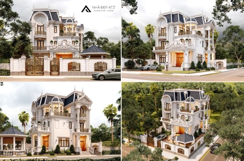biệt thự cổ điển 3 tầng đẹp