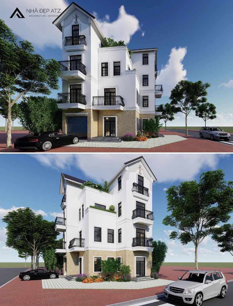 biệt thự chữ L 2 mặt tiền