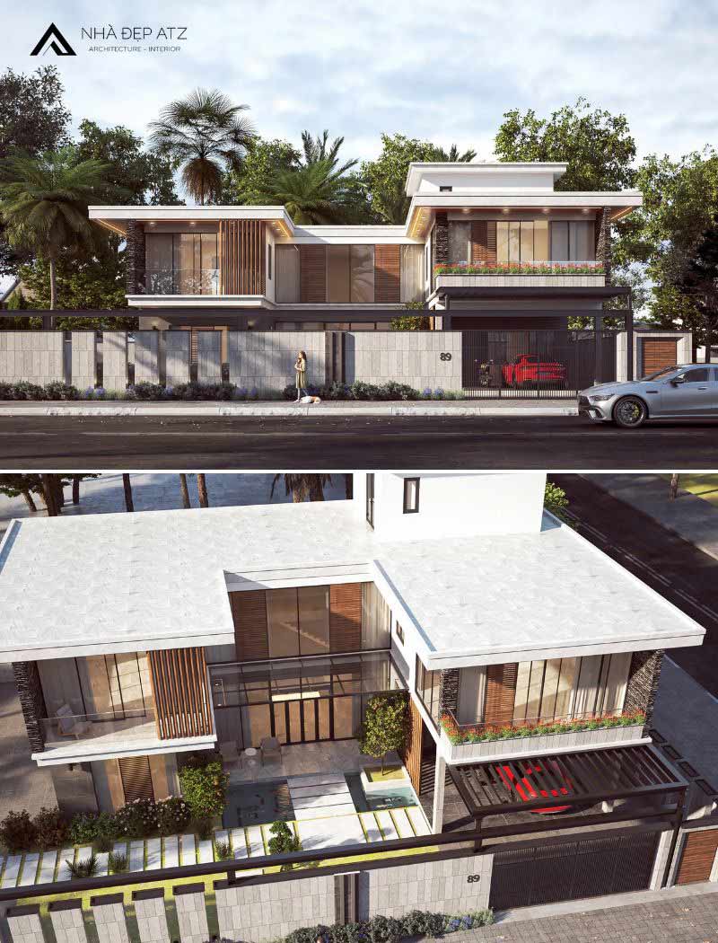biệt thự hình chữ u