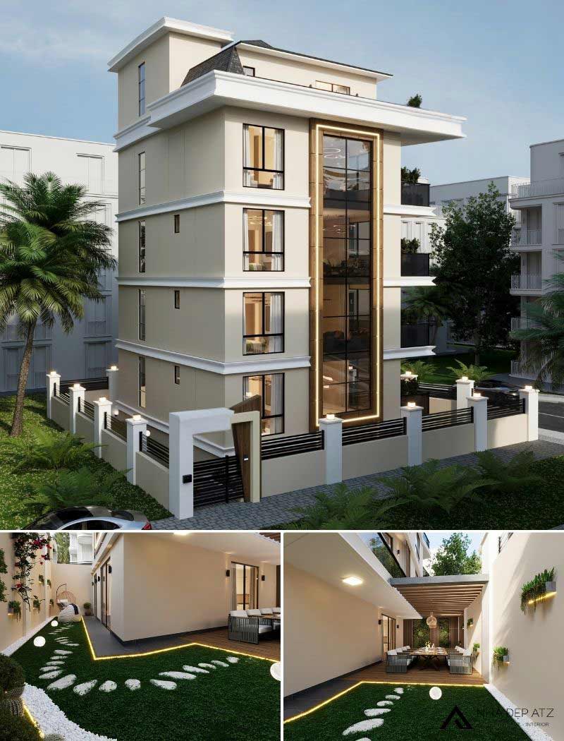 biệt thự 5 tầng