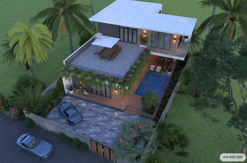 biệt thự mini 2 tầng 70m2