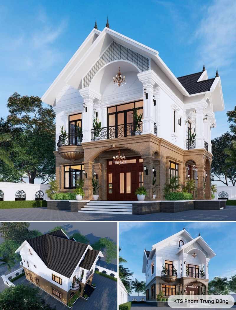 biệt thự nhà vườn 2 tầng mái thái