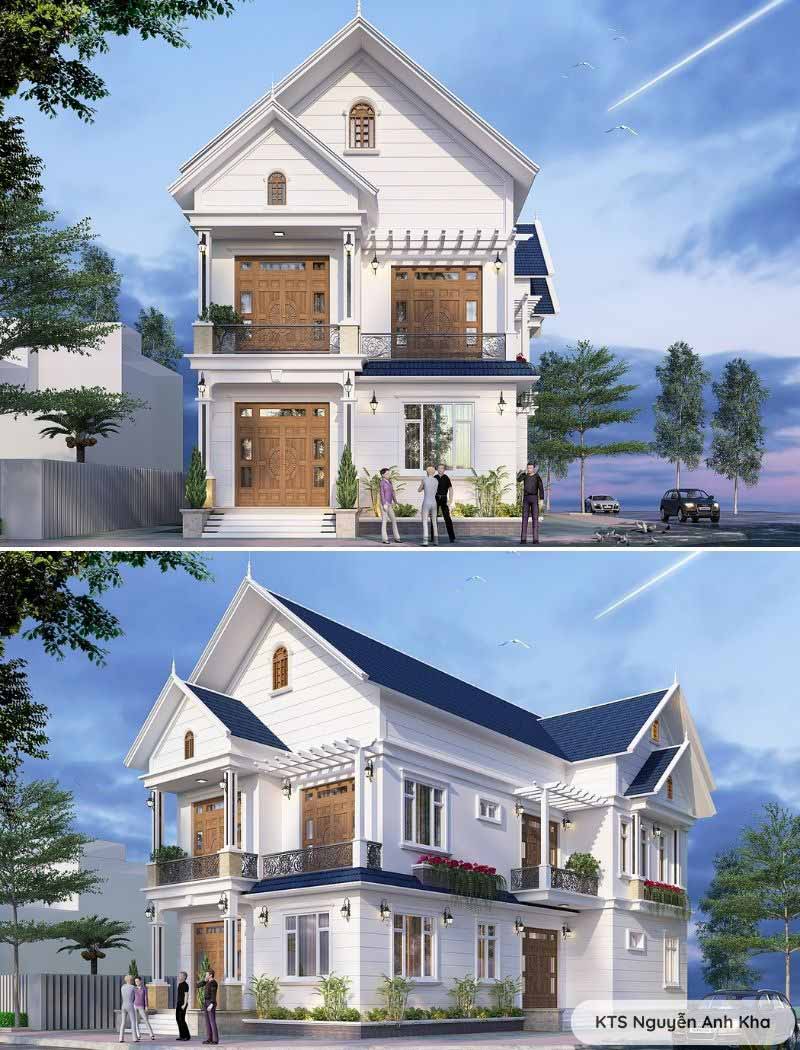biệt thự phố 2 tầng