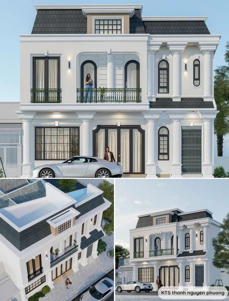 biệt thự phố 2 tầng