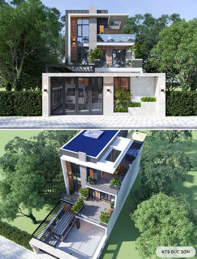 biệt thự phố 3 tầng