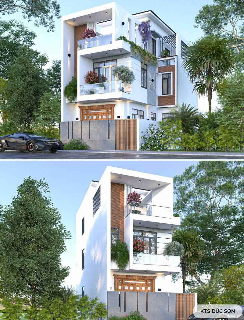 biệt thự phố 3 tầng