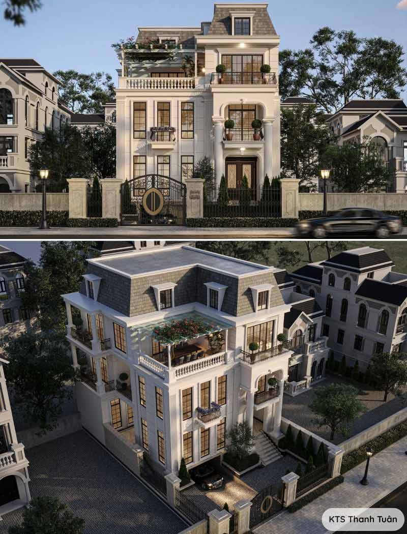 biệt thự phố 3 tầng