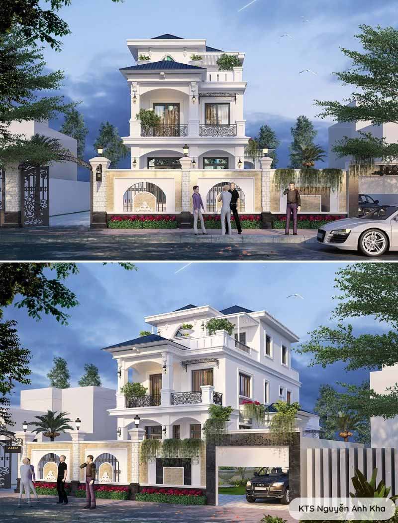 biệt thự phố 3 tầng