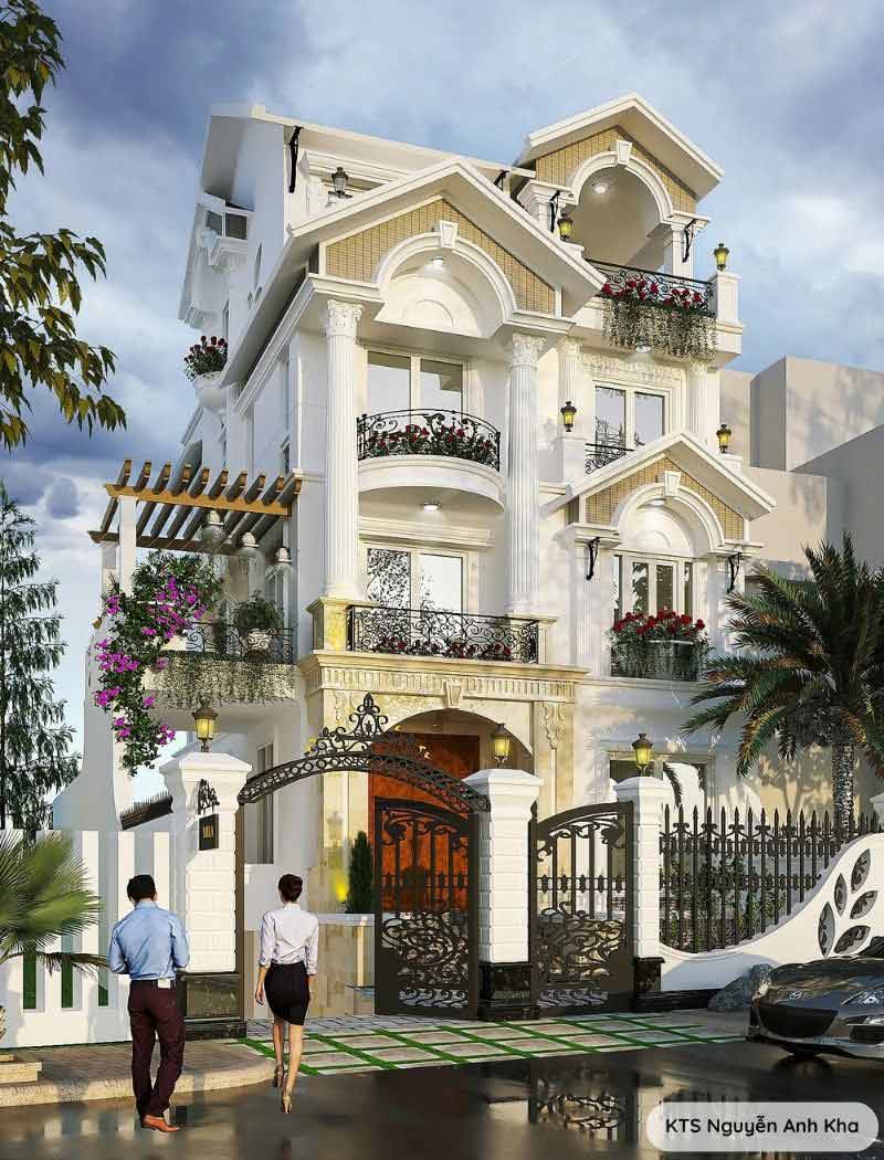 biệt thự phố 4 tầng