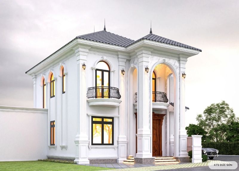 Mẫu thiết kế biệt thự 2 tầng mái Nhật hiện đại 2 mặt tiền sang trọng 3 biệt thự 2 tầng mái nhật hiện đại 2 mặt tiền
