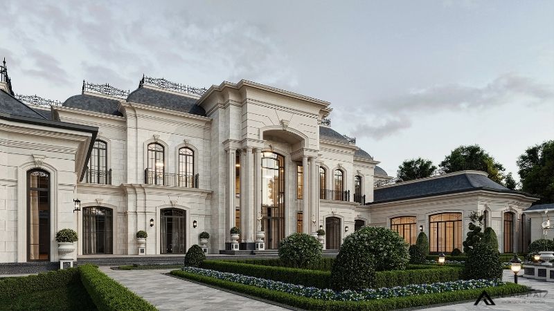 Mẫu thiết kế biệt thự 800m2 2 tầng kiểu châu Âu ấn tượng BT250814 2 biệt thự 800m2