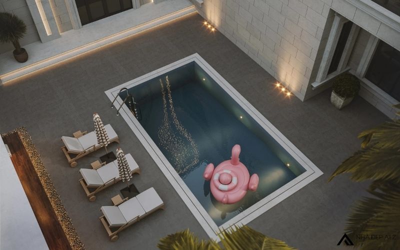 biệt thự tân cổ điển 2 tầng 1 tum có bể bơi