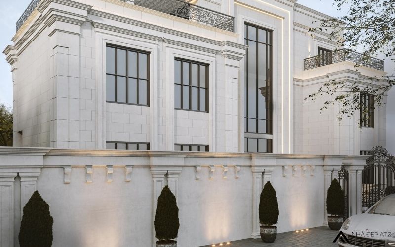 biệt thự tân cổ điển 2 tầng 1 tum có bể bơi