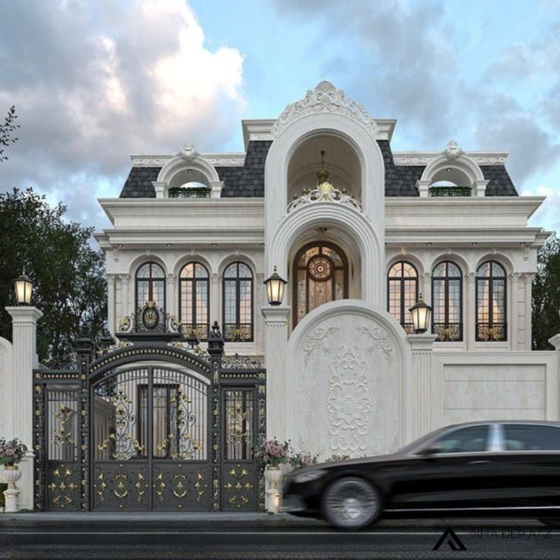 biệt thự 2 tầng cổ điển 400m2