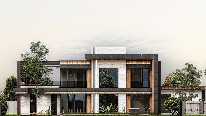 biệt thự 2 tầng lô góc có bể bơi
