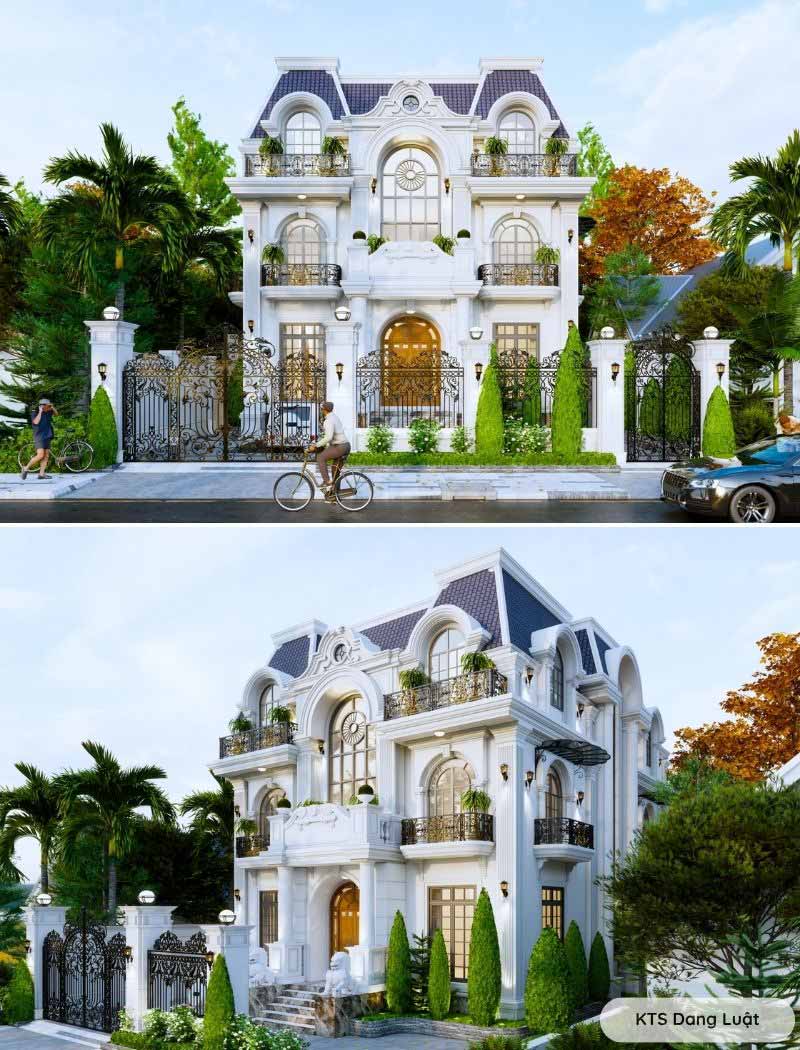 biệt thự lâu đài kiểu pháp