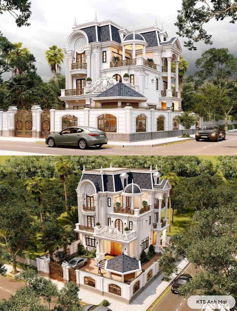 biệt thự lâu đài pháp