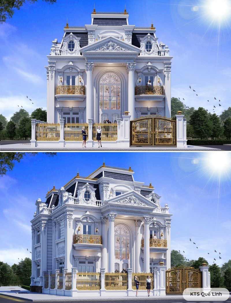 biệt thự lâu đài pháp